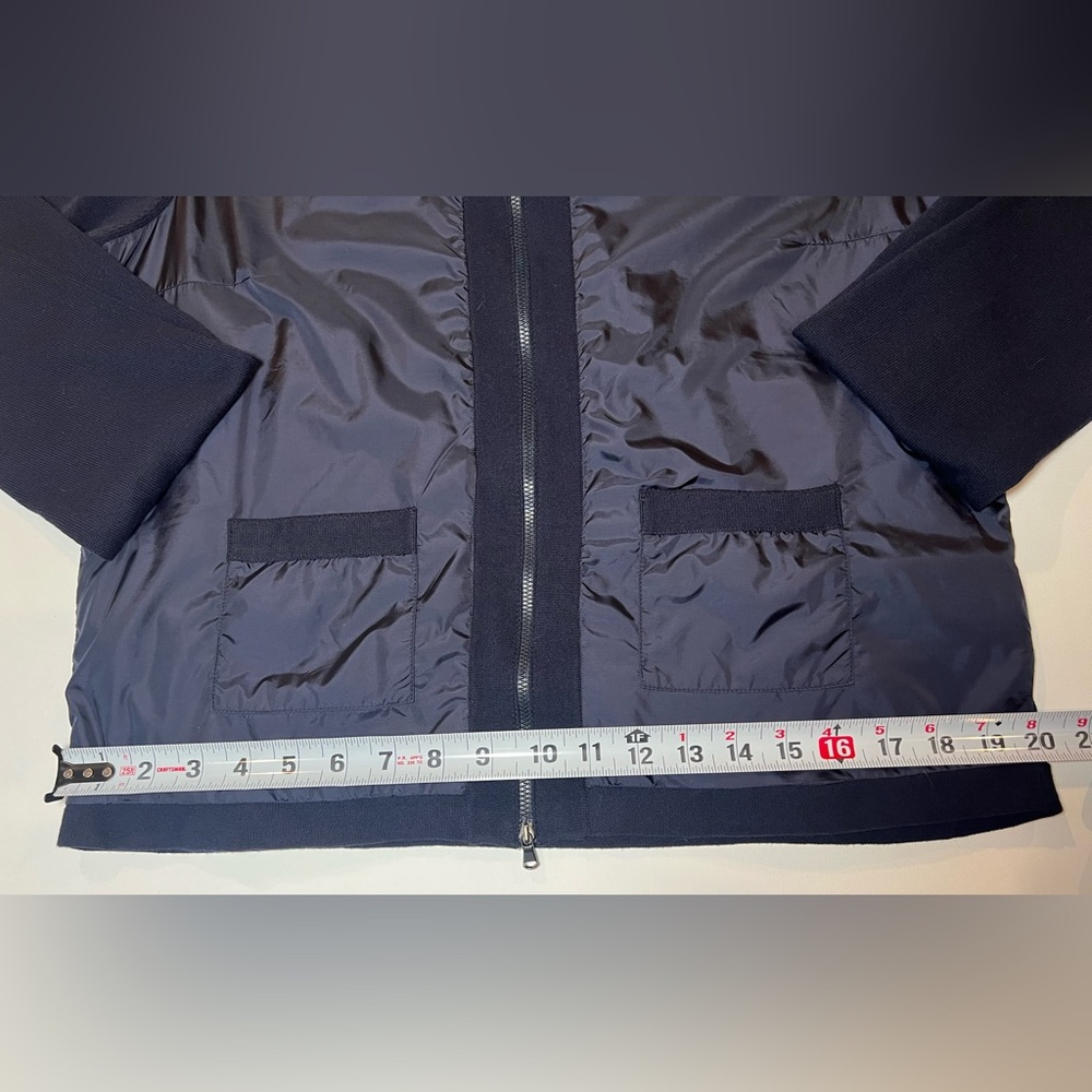 New Moncler Navy Cardigan XXL Pockets Double Zip Up - Picture 2 of 8